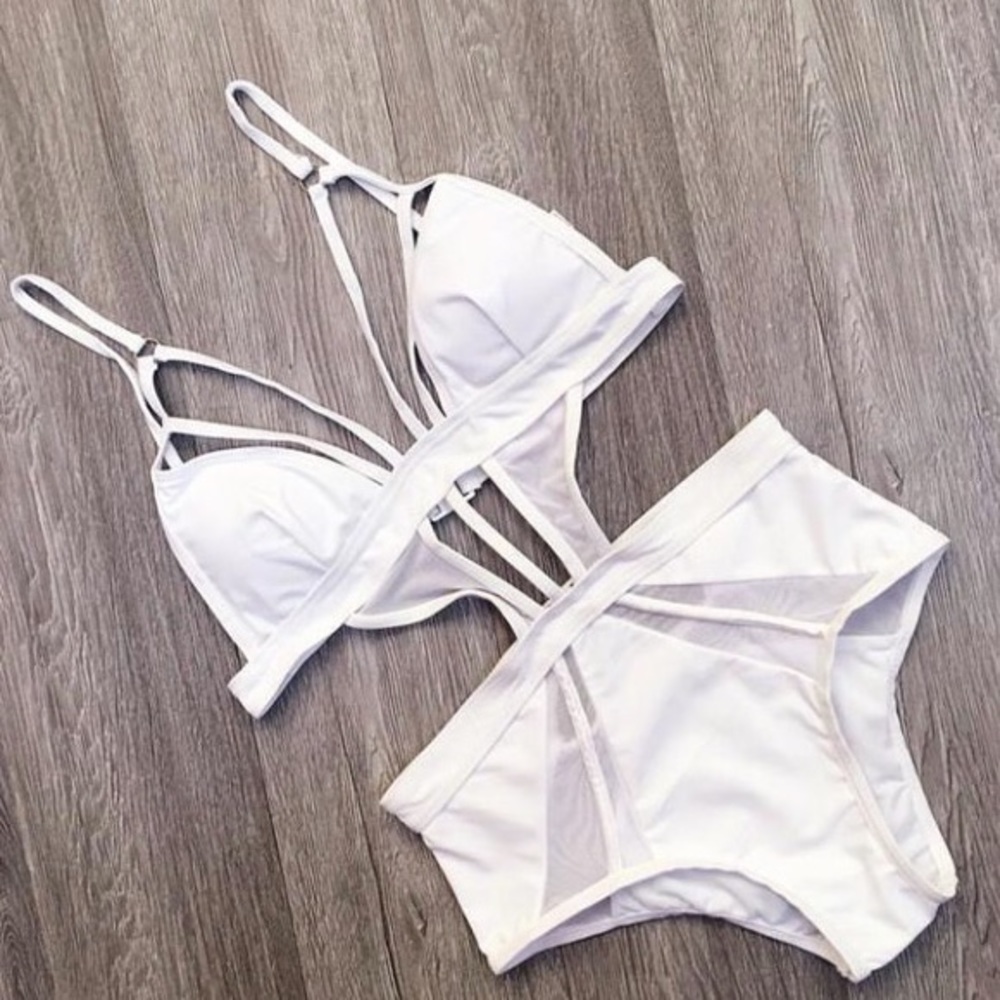 White Strappy Swimsuit *BRAND NEW*